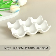 จานเซรามิก Easter Egg Tray จานรับประทานอาหารเช้าสไตล์ยุโรป ขนาด 10 นิ้ว สำหรับร้านอาหารและโรงแรม