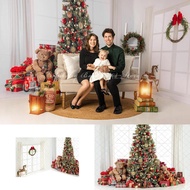 White Holiday Carousel Backgrounds Kids Adult Photography Props Child Baby Decors Studio Photo Chris