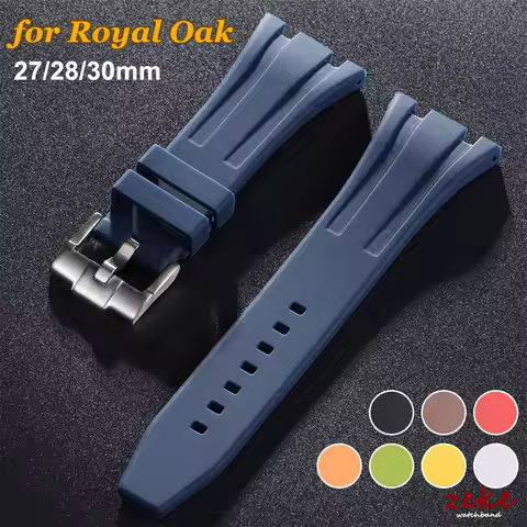 27/28/30mm Silicone Rubber Watchband for AP Royal Oak Offshore 15400 26470 15703 Watch Strap Men Sof