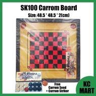 SK100 Carrom Board (Free Carrom Striker, Carrom Seed)