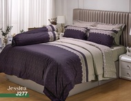 JESSICA แท้ 100% 300 เส้น ผ้าปูที่นอนรัดมุม 5ชิ้น (ไม่รวมผ้าห่มนวม) เจสสิก้า 5ฟุต 6ฟุต พิมพ์ลาย TC ล