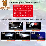 Banapassport Amusement IC Blank Card and Wangan Midnight Maximum Tune 5DX+ Sticker Design