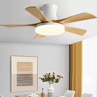 Fan Lamp With Line Nordic Retro Ceiling Simple Modern Large Hall