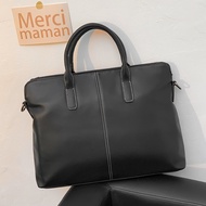 📿 New Mens Bag Fashion Hand Bag Simple Leather Casual Shoulder Bag Leisure Business Trip File And Co