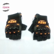 FJS838 MOTORCYCLE KTM HALF GLOVES