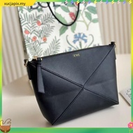 New Style Foldable Geometric Portable Female Bag French Underarm Bag Leather Shoulder Lunch Box Fash