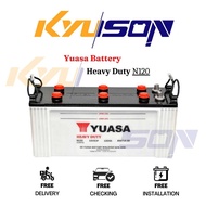 YUASA N120 115F51 (Conventional) Heavy Duty  - 21 Plates - Car Battery / Lori - Automotive Battery