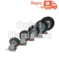 SWIVEL CASTER WHEEL RUBBER CASTER WHEEL CIRCLE BLACK RUBBER CASTER WHEEL SWIVEL