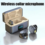 Collarless Wireless Microphone，Q8，New Upgrade，2Combination1Play，Suitable for tablets and phones，Mini