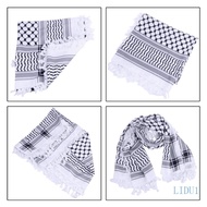 LIDU1 Keffiyeh Tacticals Desert Scarf Wrap Shemagh Head Neck Arab Scarf Unisex Arab Shemagh Keffiyeh