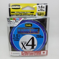 Micro Pitch Duel Ultra Hardcore 100% Fishing Braided Line IZANAS X-Four X4