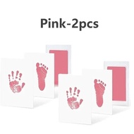 Baby Care Non-Toxic Baby Handprint Footprint Imprint Kit Baby Souvenirs Newborn Footprint Ink Pad In