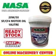 [READY STOCK] NASA 20W/50 SF/CF4 MOTOR OIL 18LITRE MINYAK HITAM 18LITER DIESEL ENGINE PETROL ENGINE 