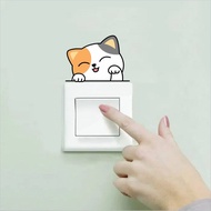 SWITCH STICKER Cat Dog Switch STICKER/ - Cat 2 Wall Sticker