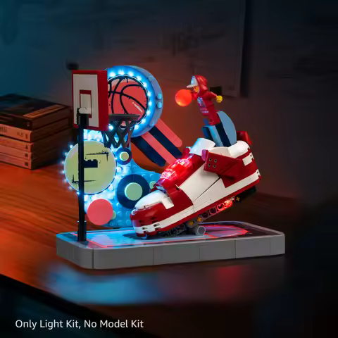Kyglaring LED Light Kit suitable for Lego Nike Dunk Trickshot 43021 Building Blocks Decorative Lamp 