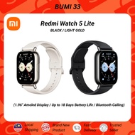 [NEW] Redmi Watch 5 Lite | Ultra Large AMOLED Display | In-Build GPS | 18 Days Battery | 5ATM Water 