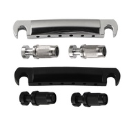 FLEOR Metal LP Guitar Tailpiece Stop Bar Tailpiece & Studs For LP SG Electric Guitar Parts, Chrome/ 