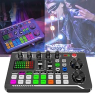 Soundcard Mukava-V8S Soundcard Bluetooth Audio USB External Soundcard V8S plus - S7 Live Soundcard F998 DJ Mixer For Live Streaming