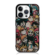 Custom Case iphone 15 Plus Pro Ultra Doodle Anime Chibi AE0201 Hardcase S5