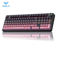 AULA F75/F87/F99 Mechanical Keyboard Side Engraved Keycaps Tri-mode Hot Swappable South Facing Light