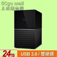 5Cgo【權宇】WD My Book Duo 24TB(12TBx2) 3.5吋雙硬碟儲存USB 3+Type-C 含稅