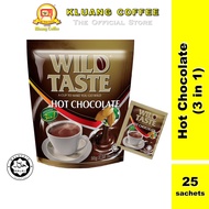 Kluang Wild Taste Hot Chocolate 3 in 1 Instant Drink (25 sachets x 1 pack) Coklat