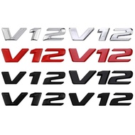Chrome 3D Black Letters Car Fender Emblem For Mercedes Benz Coil W220 CL 500 Cl600 S600 V12 Badge
