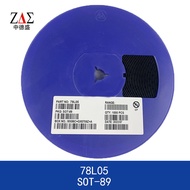 78L05 Three-terminal Voltage Regulator Tube Voltage Stabilization IC  SOT-89 Patch SMD 30V 100mA  Lo