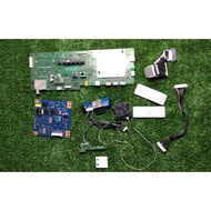 (AC112) Sony KDL-50W800C Mainboard, Inverter, LVDS, Tcon Ribbon, Button n Sensor, Cables. Used TV Sp