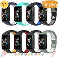 TAMAKO Strap Accessory Two-Color Breathable Replacement for Huawei Band 6 Honor Band 6