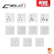 CIELO WHITE USB SWITCHES & SOCKETS FULL RANGE [SIRIM]