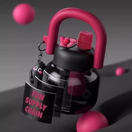 Straw Cup Pot Portable Pier Drinking Cup Cute Double Water Bottle Space Large Capacity Female Pier H