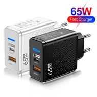 Hot sale 65W GaN USB C Charger PD Fast Changing Compatible with iPhone 14 Huawei Xiaomi Samsung QC 3.0 Mobile Phones USB Type C Charger Phone Adapter