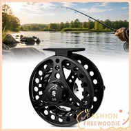 FREEWOODIE Fly Fishing Reel, 5/6 WT 85mm Diameter Fly Reel, Durable Aluminum Alloy 2+1BB Bearings Fi