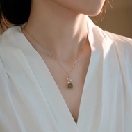 Natural Freshwater Pearl 14K Gold Clavicle Necklace Necklace