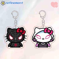 REFINEMENT Keychain, Acrylic Sanrio Keyring,  Hello Kitty Spiderman Kawaii Anime Pendant School Bag Pen Bag