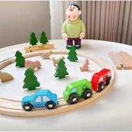 Wooden Toys Train Set With Track