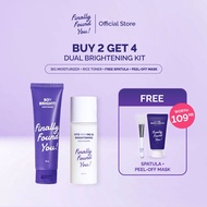 [BUY 2 GET 4] Finally Found You Dual Brightening Kit Free Peel Off Mask: (Rice Toner 100mL + BIG siz