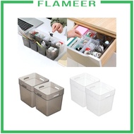 [Flameer] 2 Pieces Refrigerator Side Door Box Fridge Organiser Refrigerator Organizer Box for Fridge Cabinets Pantry Small Items Fruits