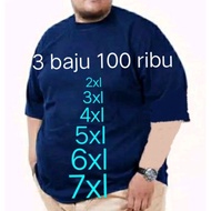 Distro plain jumbo t-shirts 2xl 3xl 4xl 5xl 6xl 7xl/plain men's clothes BIG size 2xl 3xl 4xl 5xl 6xl