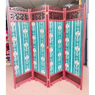 Original WOOD Partition Kayu | Pembahagi Ruang Kayu Original Wood free 4 pcs kaki