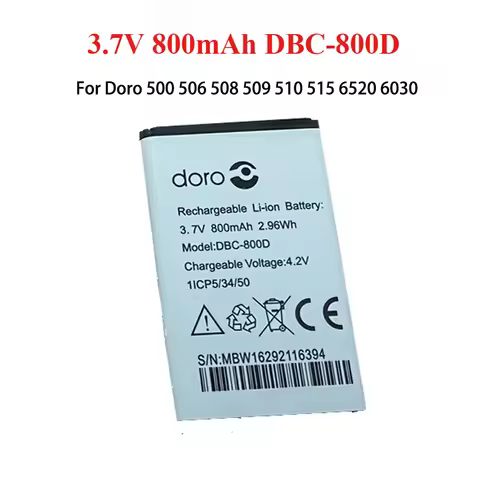 3.7V 800mAh DBC-800D Battery for Doro 500 506 508 509 510 515 6520 6030 Wireless Router Batteries Re