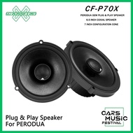 Crossfire CF-P70X Perodua OEM 6.5 Inch 2-Way Car Audio Coaxial Speaker Rear Fill Upgrade
