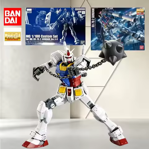 Bandai MG 1/100 RX-78-2 Gundam Ver.3.0 Main Body & Accessory Upgrade Kit,High Mobility Joint Design,