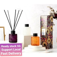 [ready stock sg] 100ml Aroma oil reed diffuser aroma Home Fragrance Reed Diffuser Glass Reed sticks