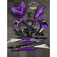 🇻🇳ORIGINAL EXCITER LC135 V1 COVERSET SPARK RR PURPLE BLACK STRIPE TANAM LC135 V1 SET STICKER TANAM L