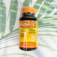 Ester-C® 500 mg with Citrus Bioflavonoids 200 mg 60 Capsules (American Health) วิตามินซี สูตรเอสเตอร