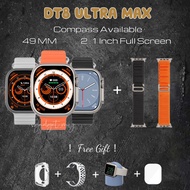 DT8 Ultra Max 49MM 2.1 Inch Full Screen Smart Watch Compass Water Draining function Nfc Qr Code