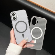 Casing for vivo iQOO 13 5G iQ00 13 iQOO13 V2408A Phone Case Clear Magnetic Wireless Charging Stripe 