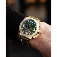 下單即贈品牌籃球　CANTEEN系列 金色綠面計時碼錶